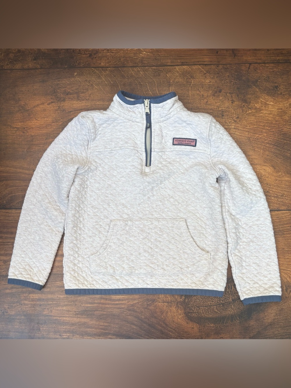 Vineyard Vines Toddler Girl Quilted Half Zip Pullover Size XS 5-6